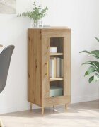 vidaXL Служебен шкаф дъб артизан 34 x 34.5 x 90 см Инженерна дървесина