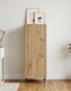 vidaXL Служебен шкаф Дъб артизан 345 x 33 x 92 см Инженерна дървесина