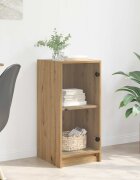 vidaXL Служебен шкаф дъб артизан 35 x 37 x 76 см Инженерна дървесина