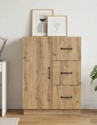 vidaXL Служебен шкаф Дъб артизан 66 x 345 x 87 см Инженерна дървесина