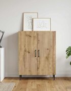 vidaXL Служебен шкаф Дъб артизан 66 x 345 x 895 см