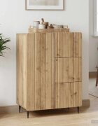 vidaXL Служебен шкаф Дъб артизан 66 x 345 x 915 см