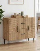 vidaXL Служебен шкаф Дъб артизан 89 x 345 x 60 см Инженерна дървесина