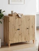 vidaXL Служебен шкаф Дъб артизан 89 x 345 x 80 см Инженерна дървесина