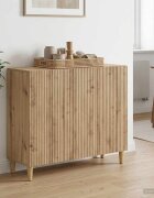 vidaXL Служебен шкаф Дъб артизан 89 x 345 x 80 см Инженерна дървесина