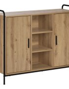 vidaXL Служебен шкаф Дъб артизан 97 x 33 x 81 см Инженерна дървесина