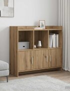 vidaXL Служебен шкаф Дъб артизан 985 x 33 x 80 см Инженерна дървесина