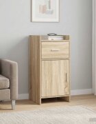 vidaXL Служебен шкаф Дъб сонома 40 x 36 x 80 см Инженерна дървесина