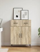 vidaXL Служебен шкаф Дъб сонома 66 x 345 x 895 см