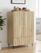 vidaXL Служебен шкаф Дъб сонома 66 x 345 x 97 см Инженерна дървесина