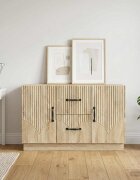 vidaXL Служебен шкаф Дъб сонома 89 x 345 x 57 см Инженерна дървесина