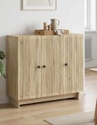 vidaXL Служебен шкаф Дъб сонома 89 x 345 x 80 см Инженерна дървесина