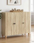 vidaXL Служебен шкаф Дъб сонома 89 x 345 x 80 см Инженерна дървесина