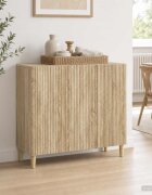 vidaXL Служебен шкаф Дъб сонома 89 x 345 x 80 см Инженерна дървесина