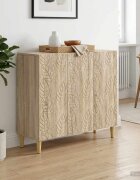 vidaXL Служебен шкаф Дъб сонома 89 x 345 x 80 см Инженерна дървесина
