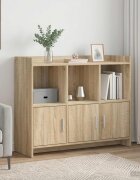 vidaXL Служебен шкаф Дъб сонома 985 x 33 x 80 см Инженерна дървесина