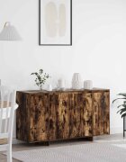 vidaXL Служебен шкаф Димян дъб 135 x 41 x 75 см Инженерна дървесина