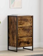 vidaXL Служебен шкаф Димящ дъб 42 x 36 x 75.5 см Инженерна дървесина