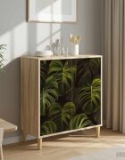 vidaXL Служебен шкаф ELBURG Сонома 69 x 33 x 75 см Инженерна дървесина
