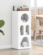 vidaXL Служебен шкаф ELST Бяло 40 x 35 x 100.5 см Инженерна дървесина