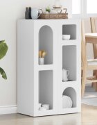 vidaXL Служебен шкаф ELST Бяло 59 x 35 x 1005 см Инженерна дървесина