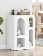 vidaXL Служебен шкаф ELST Бяло 59 x 35 x 80.5 см Инженерна дървесина