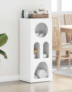 vidaXL Служебен шкаф ELST Лъскаво бяло 40 x 35 x 100.5 см