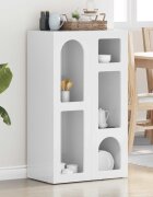vidaXL Служебен шкаф ELST Лъскаво бяло 59 x 35 x 1005 см