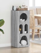 vidaXL Служебен шкаф ELST Сив Сонома 40 x 35 x 100.5 см