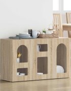 vidaXL Служебен шкаф ELST Сонома дъб 100 x 35 x 59 см