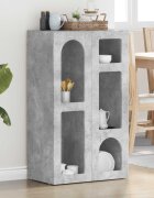 vidaXL Служебен шкаф ELST Циментено сиво 59 x 35 x 1005 см