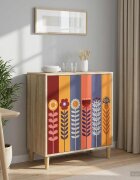 vidaXL Служебен шкаф ESSEN Сонома 69 x 33 x 75 см Инженерна дървесина