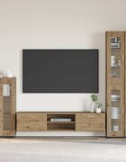 vidaXL Служебен шкаф FLORIN 555 x 29 x 100 см Дъб Инженерна дървесина