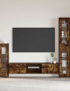 vidaXL Служебен шкаф FLORIN 555 x 29 x 100 см Димян дъб