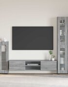 vidaXL Служебен шкаф FLORIN 555 x 29 x 100 см Сив Сонома