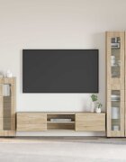vidaXL Служебен шкаф FLORIN 555 x 29 x 100 см Сонома дъб