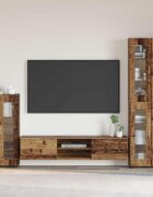 vidaXL Служебен шкаф FLORIN 555 x 29 x 100 см Старо дърво