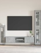 vidaXL Служебен шкаф FLORIN 555 x 29 x 100 см Циментено сиво