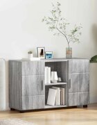 vidaXL Служебен шкаф FLORIN 885 x 305 x 555 см Сив Сонома