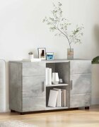 vidaXL Служебен шкаф FLORIN 885 x 305 x 555 см Циментено сиво