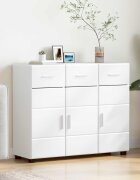 vidaXL Служебен шкаф FLORIN 885 x 305 x 73 см Бяло