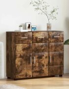 vidaXL Служебен шкаф FLORIN 885 x 305 x 73 см Димян дъб