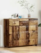 vidaXL Служебен шкаф FLORIN 885 x 305 x 73 см Старо дърво