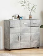 vidaXL Служебен шкаф FLORIN 885 x 305 x 73 см Циментено сиво