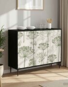 vidaXL Служебен шкаф GOTHA Черен дъб 102 x 33 x 76 см