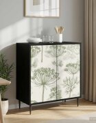 vidaXL Служебен шкаф GOTHA Черен дъб 69 x 33 x 76 см