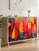vidaXL Служебен шкаф HEESCH Сонома 102 x 33 x 75 см