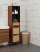 vidaXL Служебен шкаф Кафяво 38 x 335 x 160 см Солидно мангово дърво