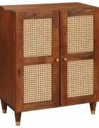 vidaXL Служебен шкаф Кафяво 60 x 33 x 75 cm Солидно мангово дърво