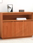 vidaXL Служебен шкаф Кафяво с восъчно покритие 1045 x 34 x 80 см